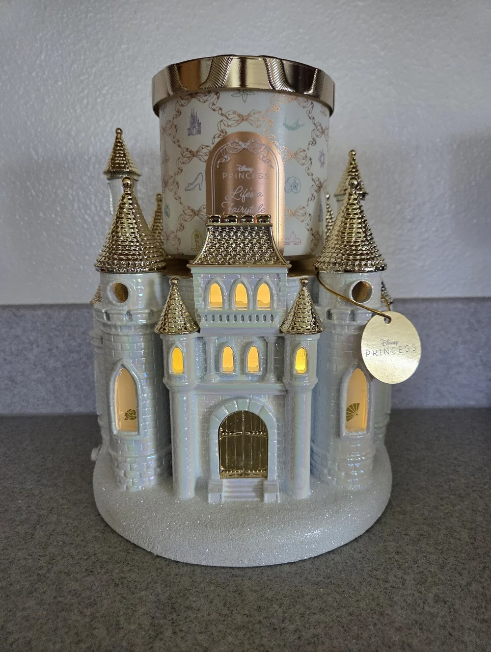 NEW Bath & Body Works DISNEY PRINCESS 2 COLLECTION Light-Up Castle 3-Wick Candle - Picture 9 of 16